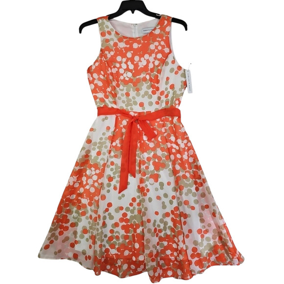 Emma Michele ~Woman Size 8~ Multicolor Sleeveless Midi Dress Fully Lined NWT. - Picture 1 of 14